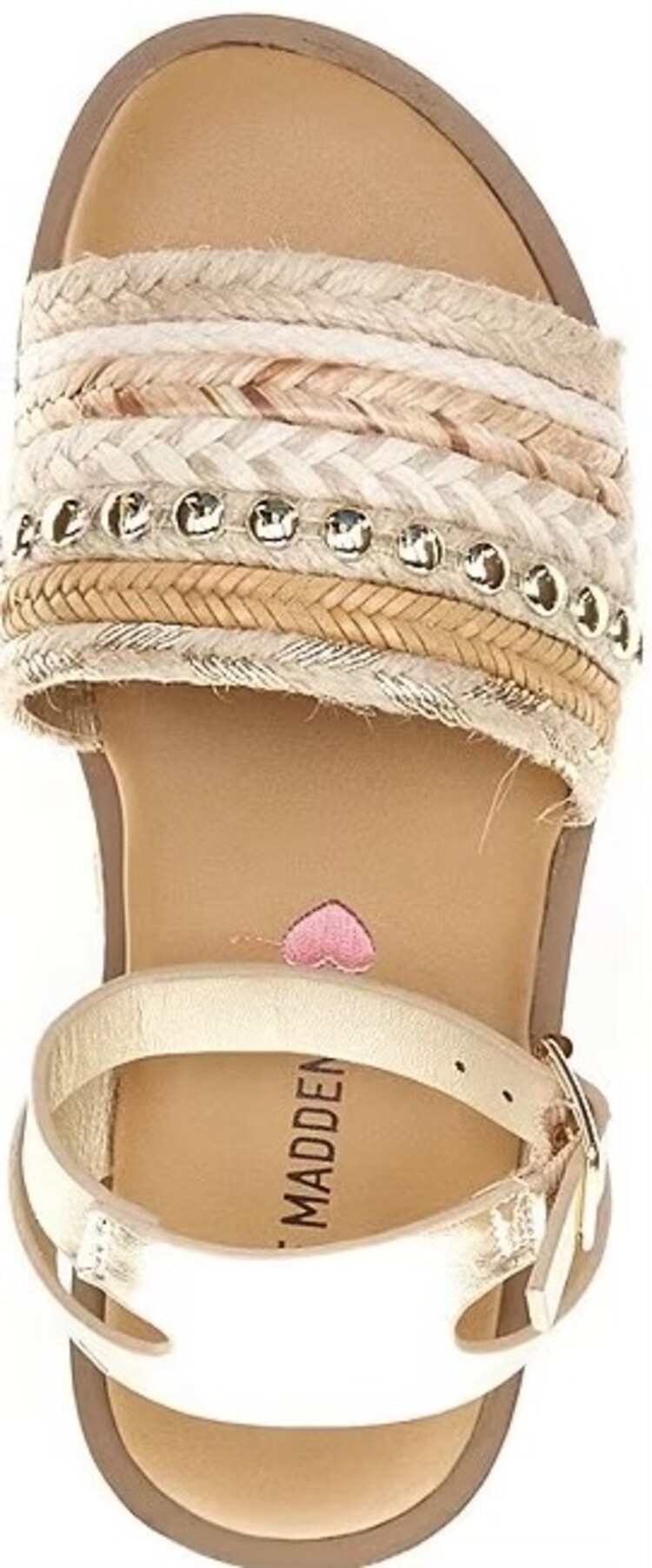 Steve Madden Steve Madden Girl’s Kassi Natural Sandal
