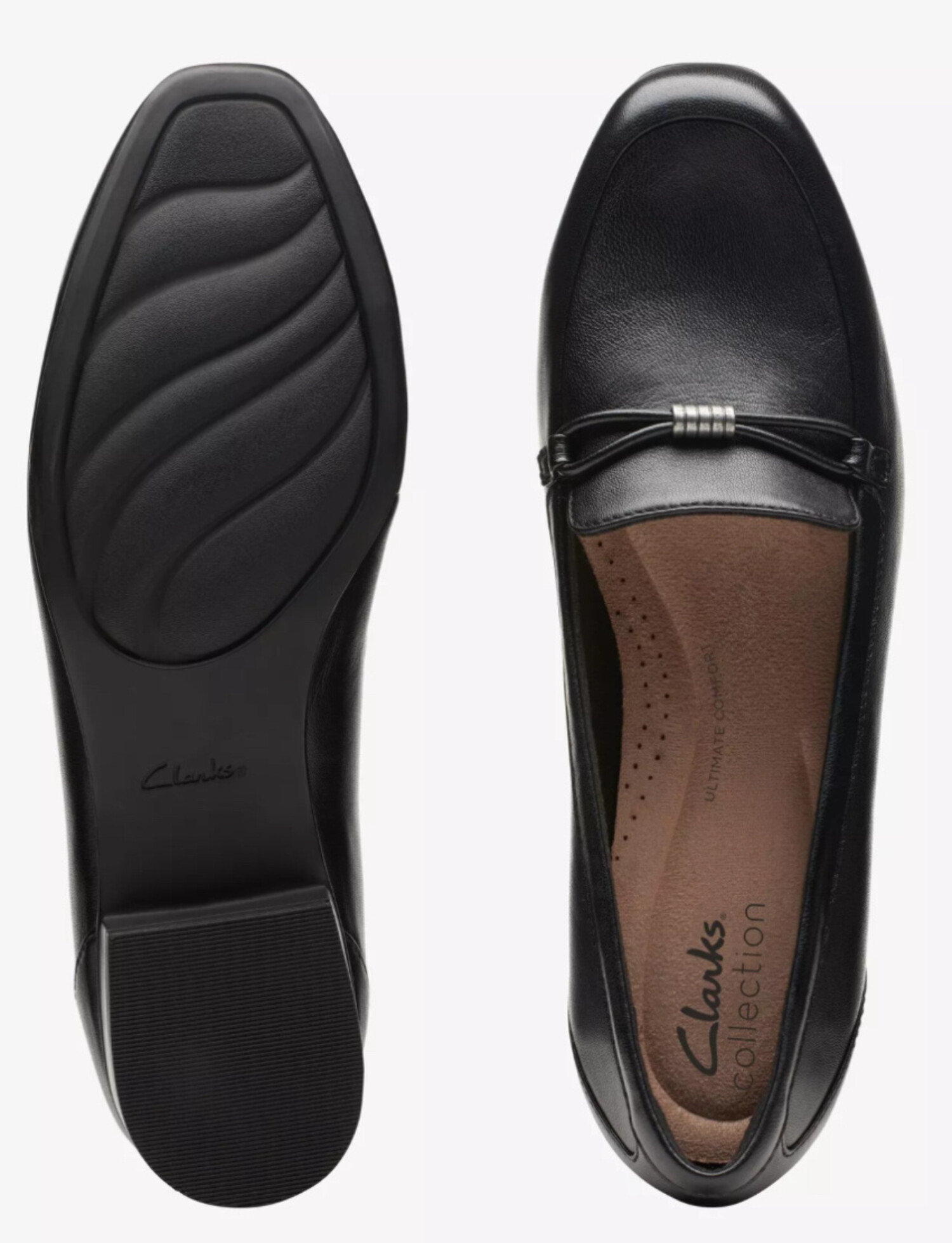 Clarks Women's Black Juliet Shine - Continental Shoes