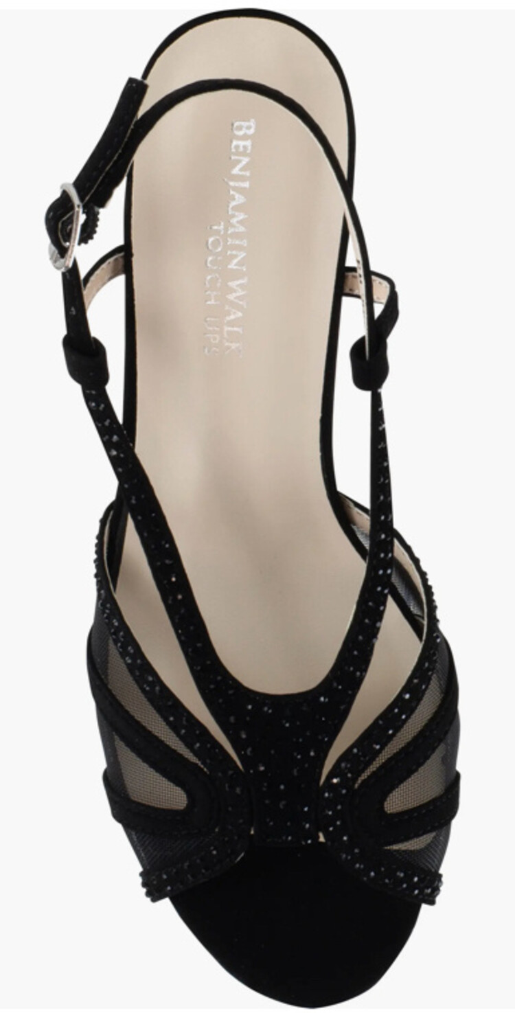 Benjamin Walk Touch Ups Women’s Clara Black Strappy Sandal