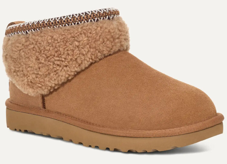 UGG UGG Women’s Classic Ultra Mini Maxi Curly Chestnut