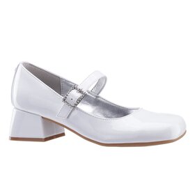 Nina Nina Mila White Patent Mary Jane Dress Shoe