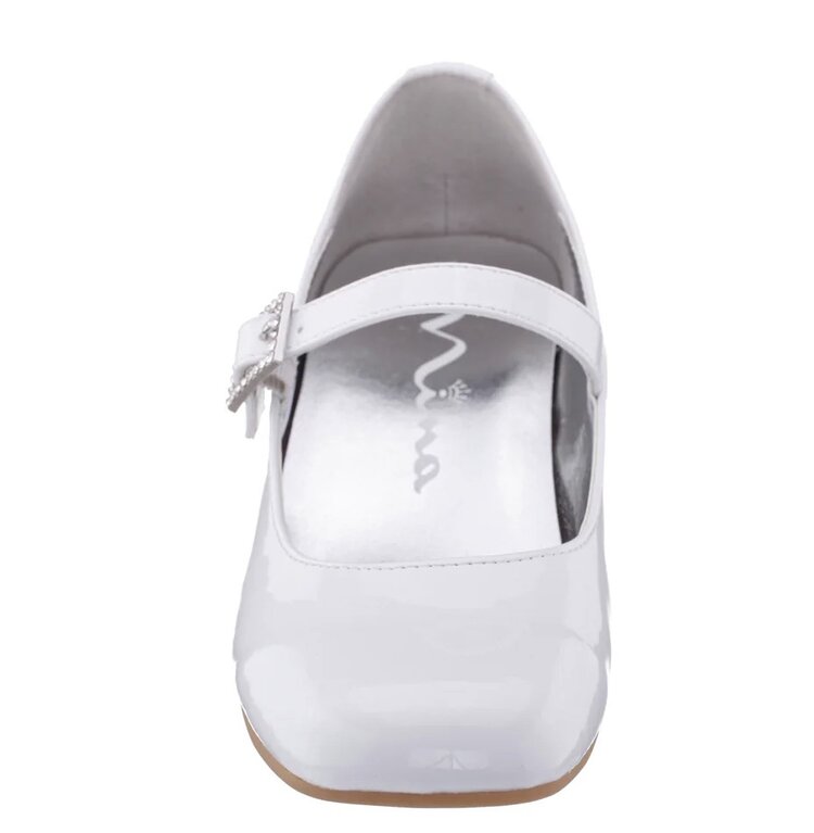 Nina Nina Mila White Patent Mary Jane Dress Shoe