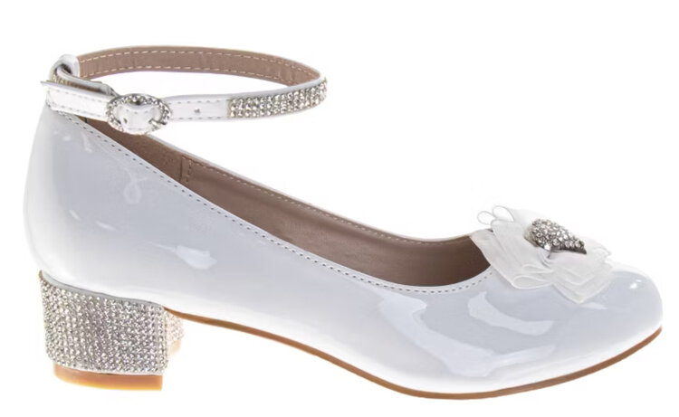 Badgley Mischka Badgley Mischka Girl’s BM98078 White Patent
