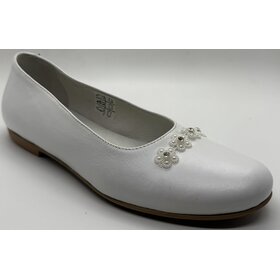 La Nuova California La Nuova California CN502 White Communion Dress Shoe