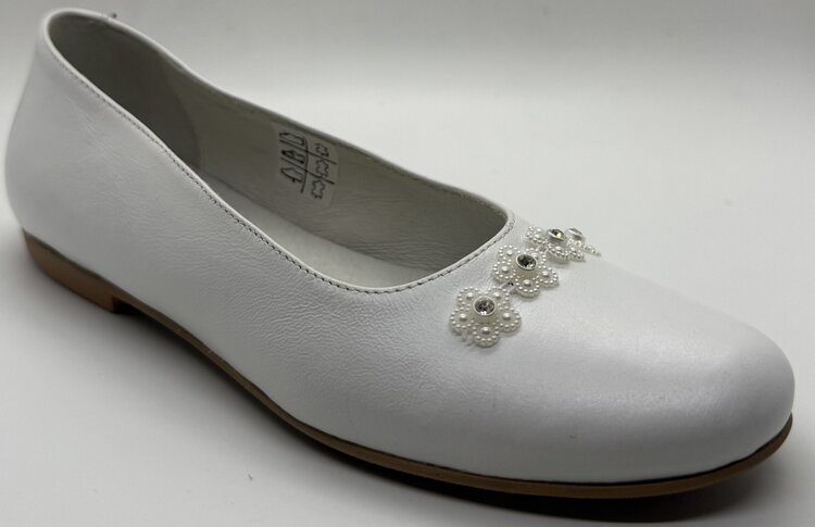 La Nuova California La Nuova California CN502 White Communion Dress Shoe