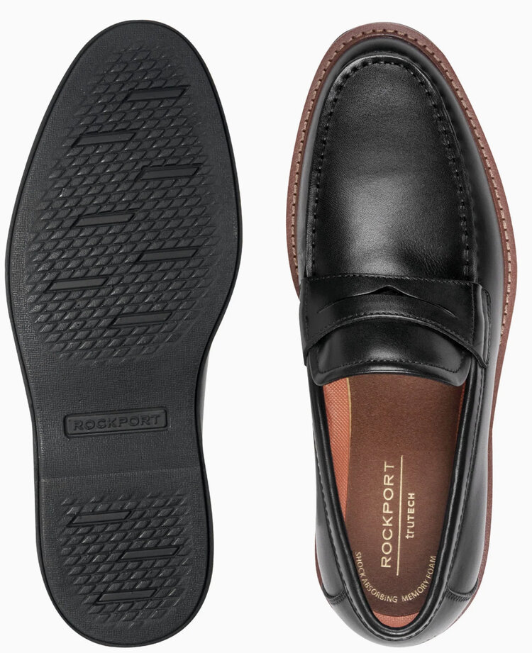 Rockport Rockport Men’s Black Ledger Penny Loafer