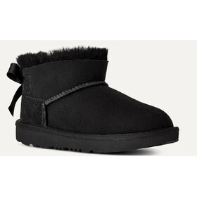 UGG Ugg Kid’s Black Ultra Mini Bailey Bow