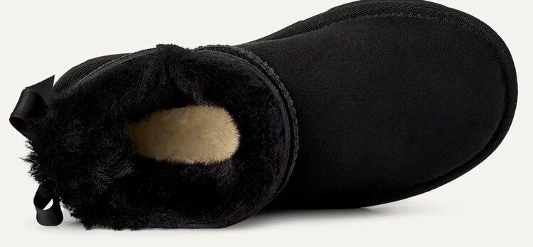 UGG Ugg Kid’s Black Ultra Mini Bailey Bow