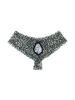 Hanky Panky Classic Leopard Signature Lace Crotchless Cheeky Hipster