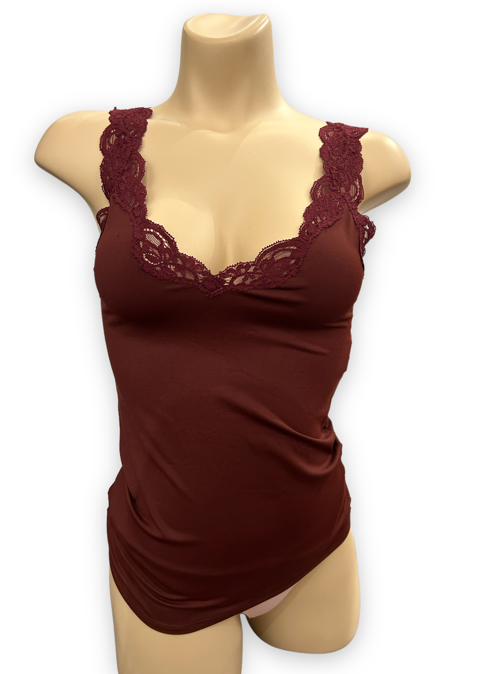 Only Hearts Delicious with Lace Deep V Tank