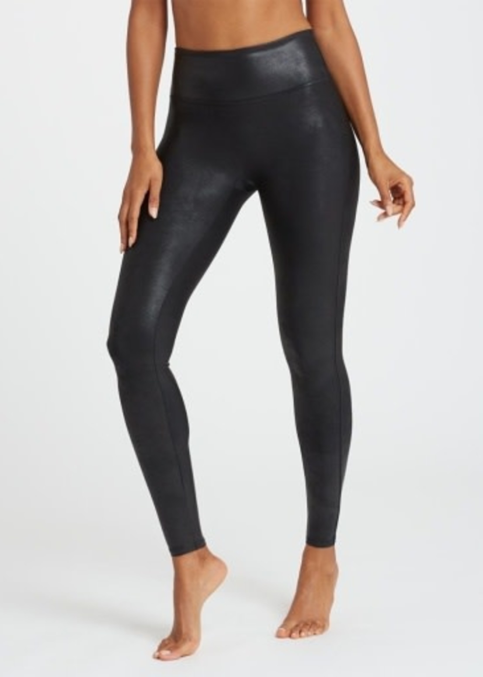 Women's Stretchy High Waisted Tummy Control Faux Leather Pleather Yoga  Leggings | eBay
