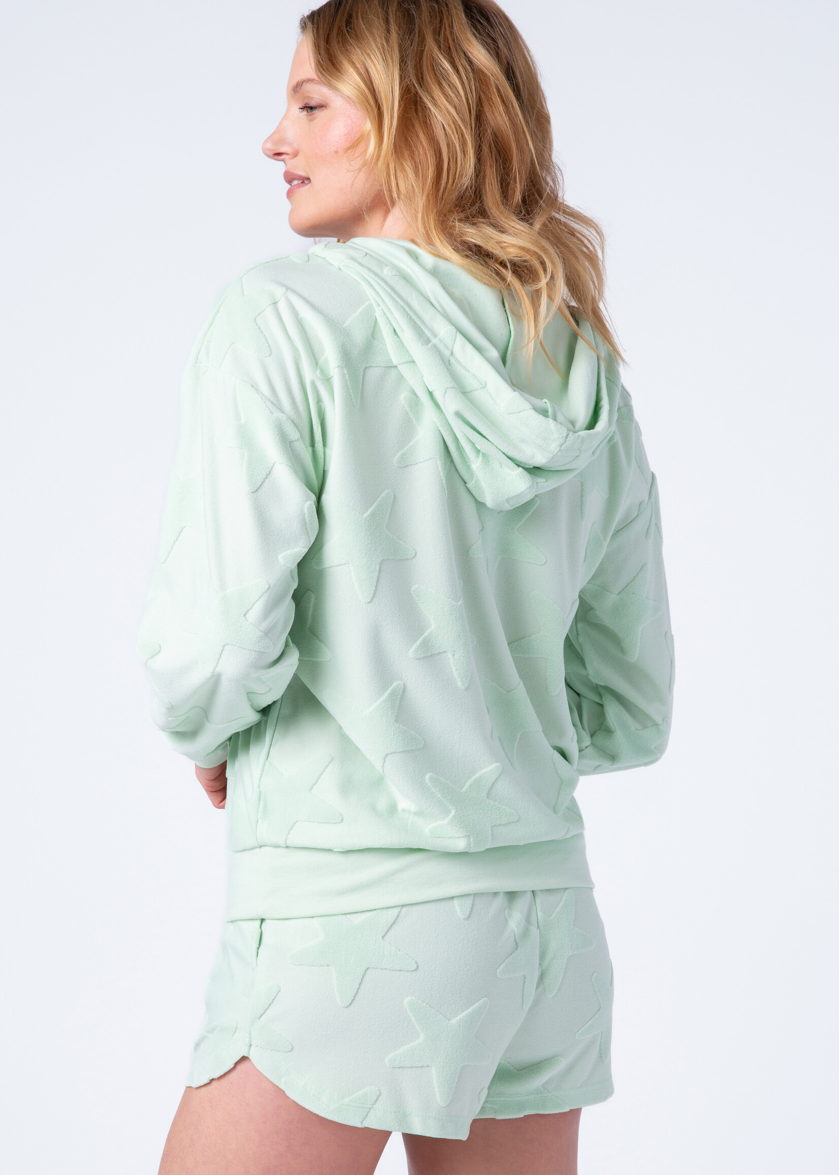 P.J. Salvage Terry Tropics Hoody & Short Set