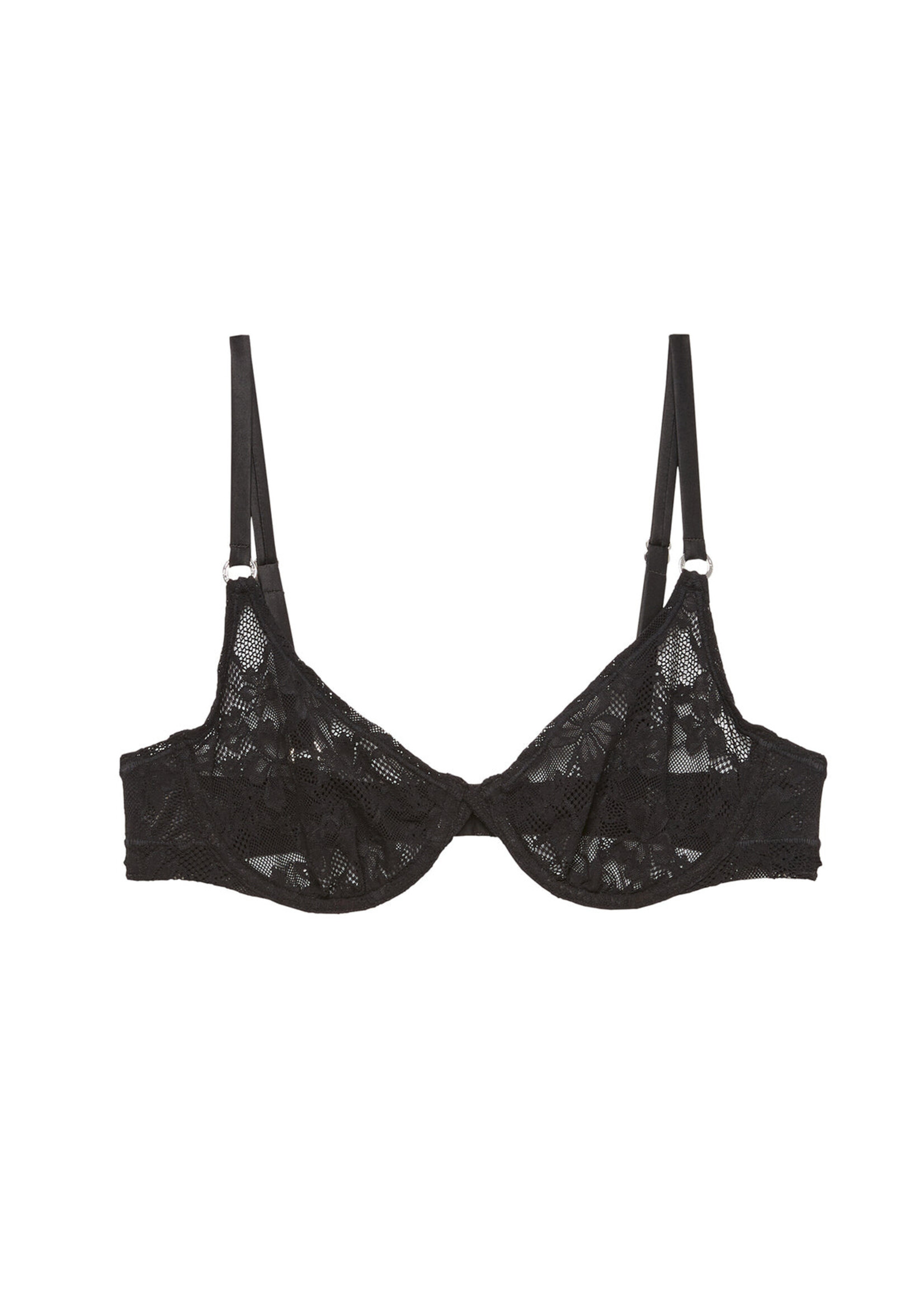 fleur du mal Le Stretch Lace Demi Bra