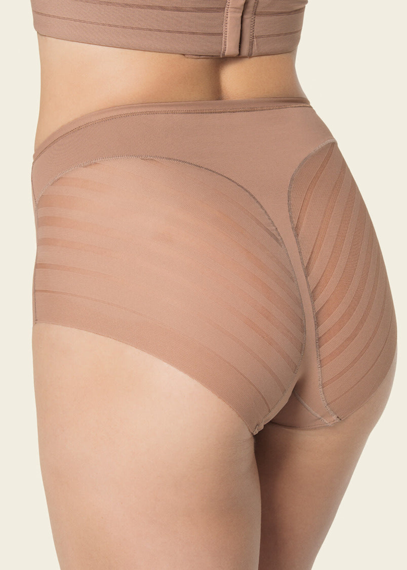 Leonisa Lace Stripe Undetectable Classic Shaper Panty