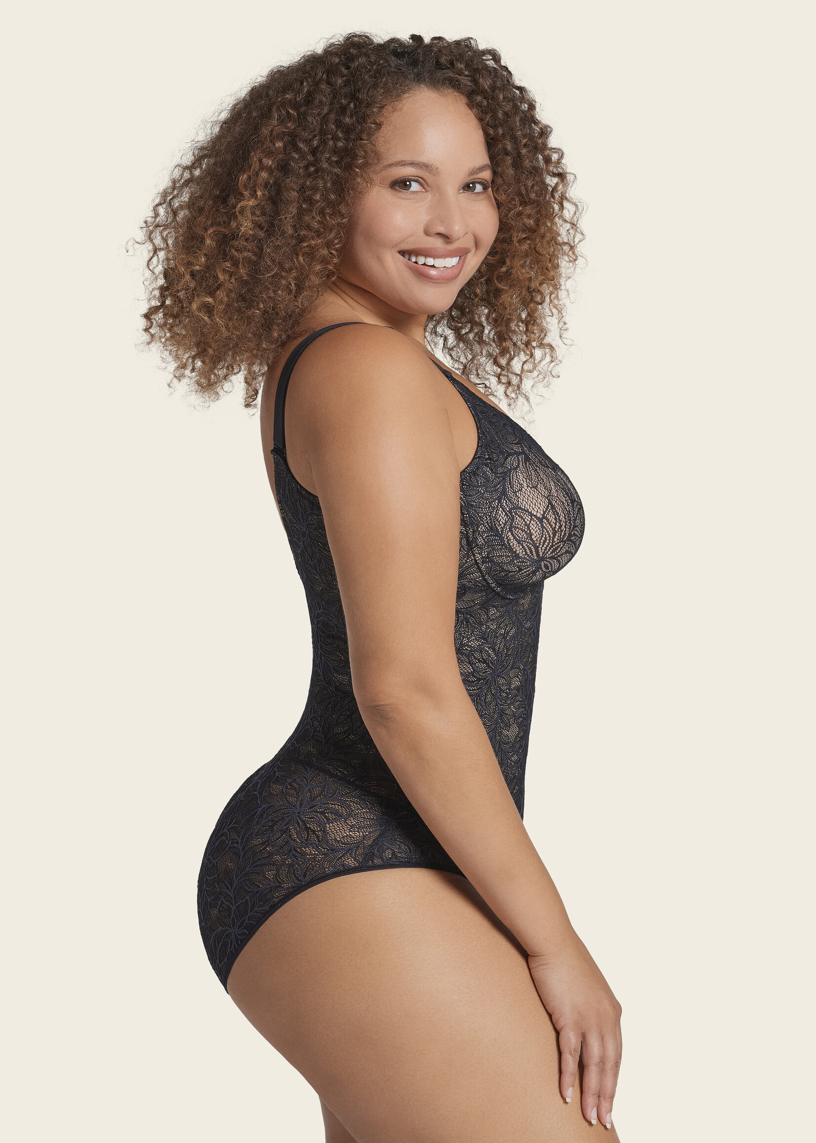 Leonisa Shaping Lace Bodysuit with Underwire