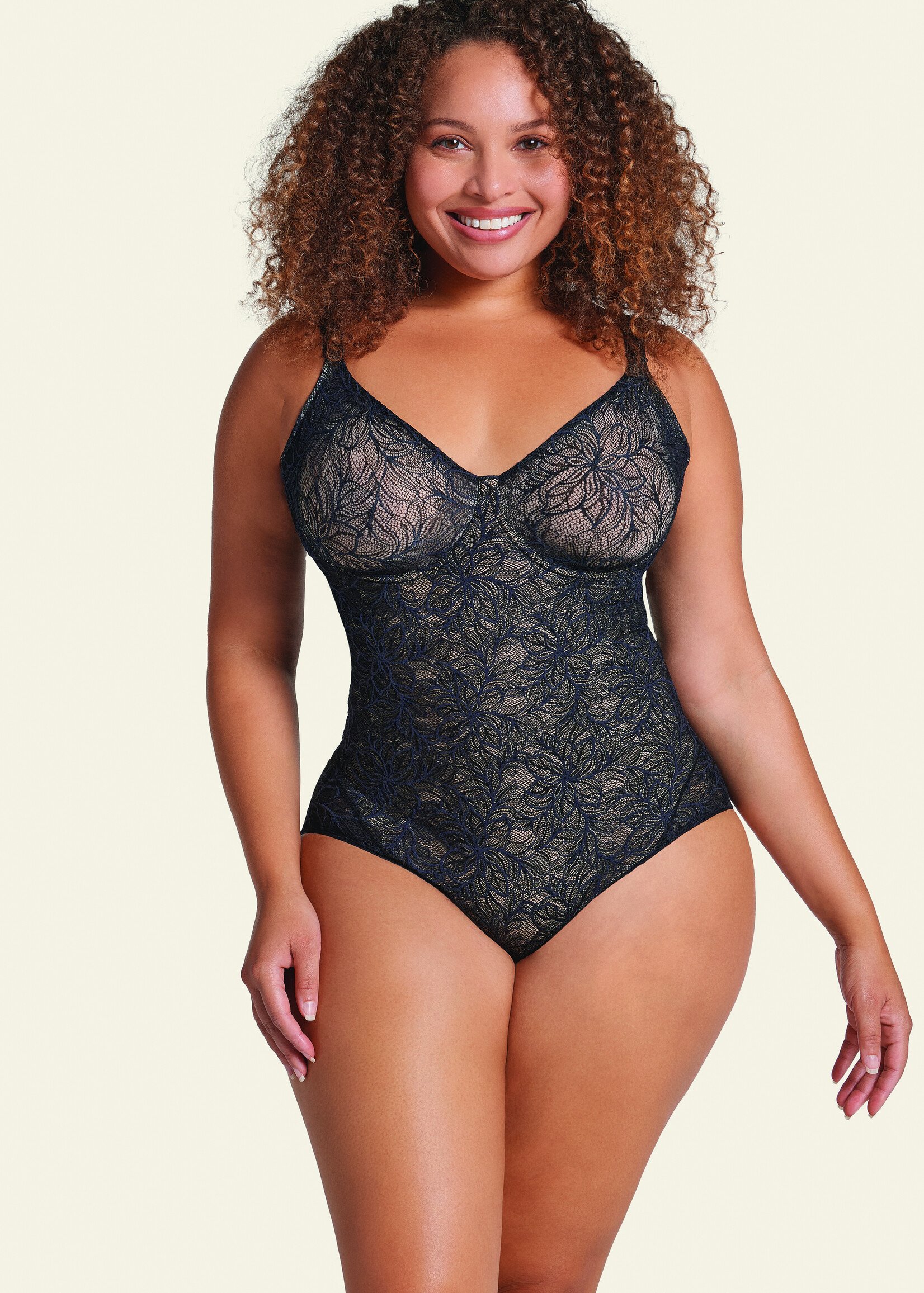 Leonisa Shaping Lace Bodysuit with Underwire