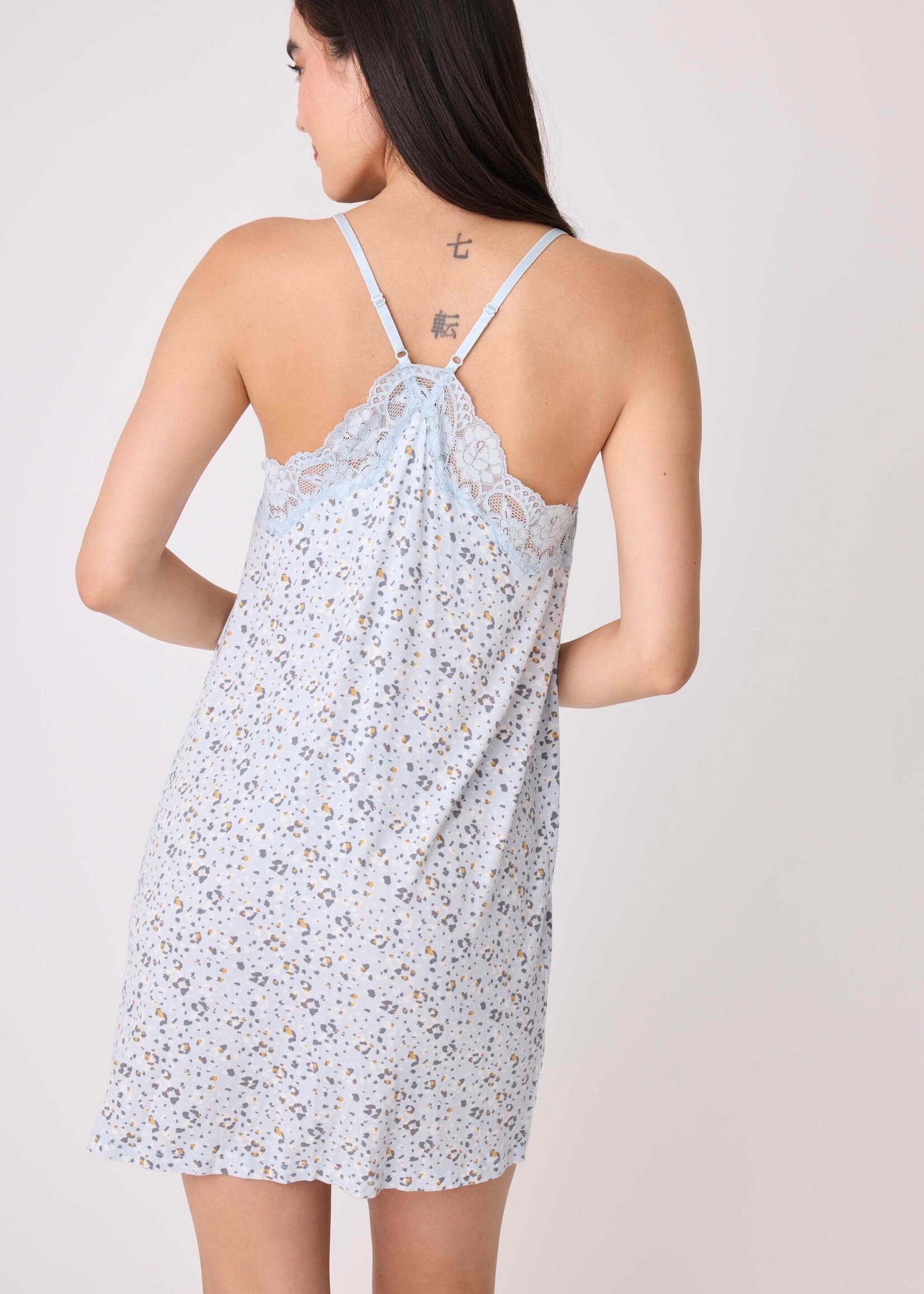 P.J. Salvage Wild Dreams Modal Floral Leopard Chemise
