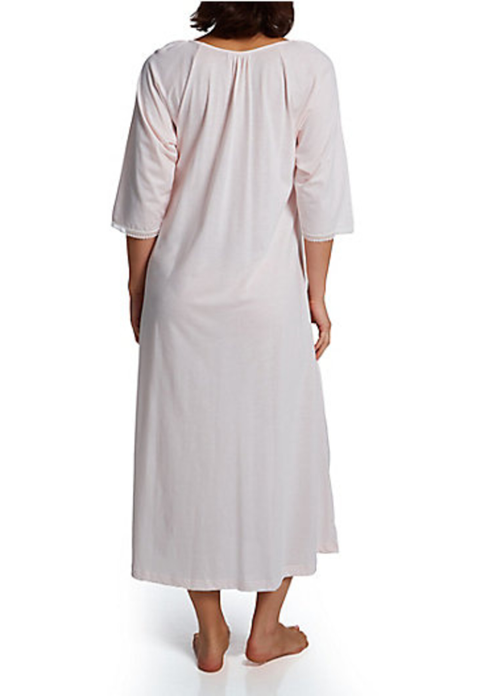 P. Jamas Lacy Jersey 3/4 Sleeve Gown