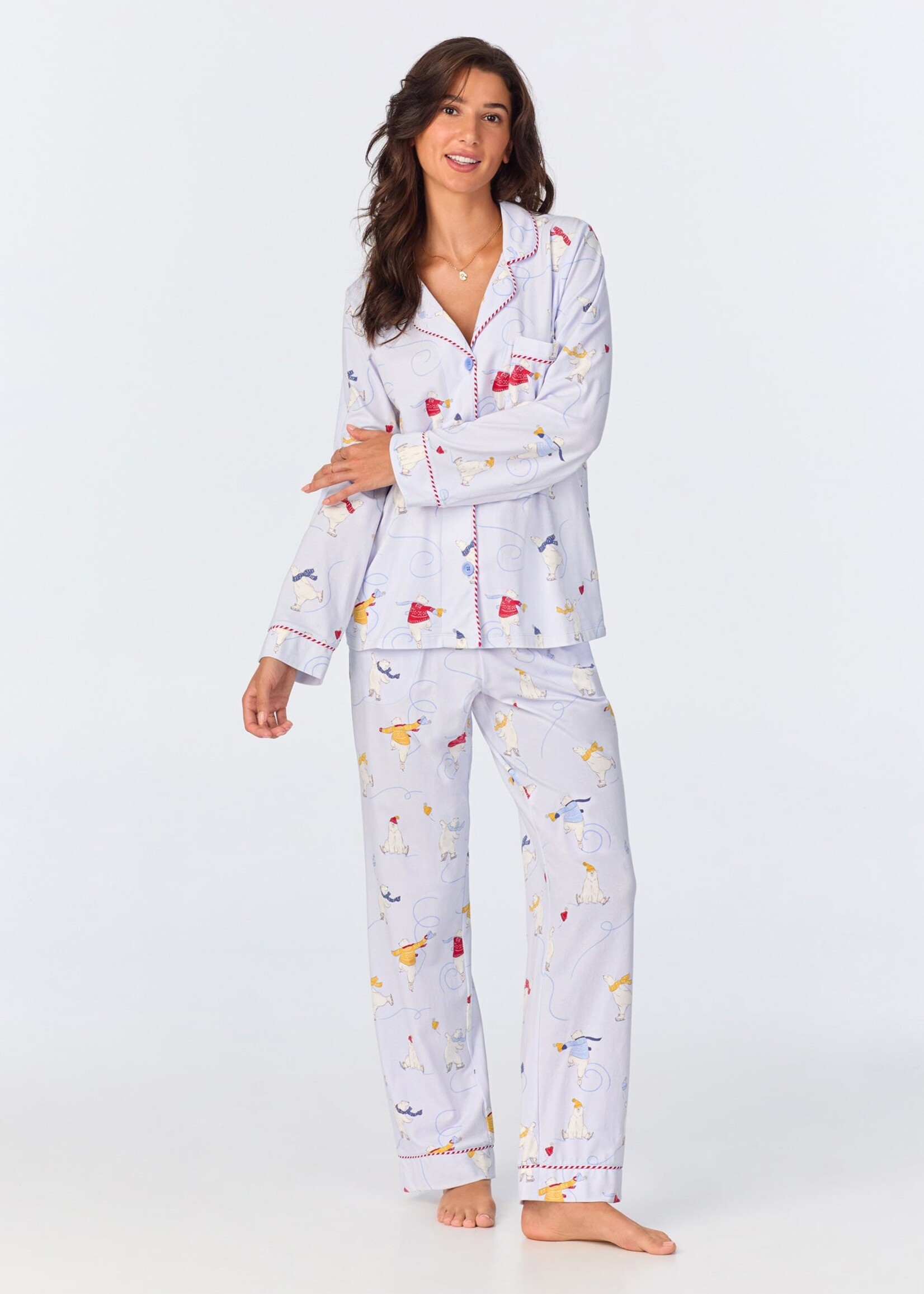 Bedhead Free Skate Long Sleeve Classic Stretch PJ Set