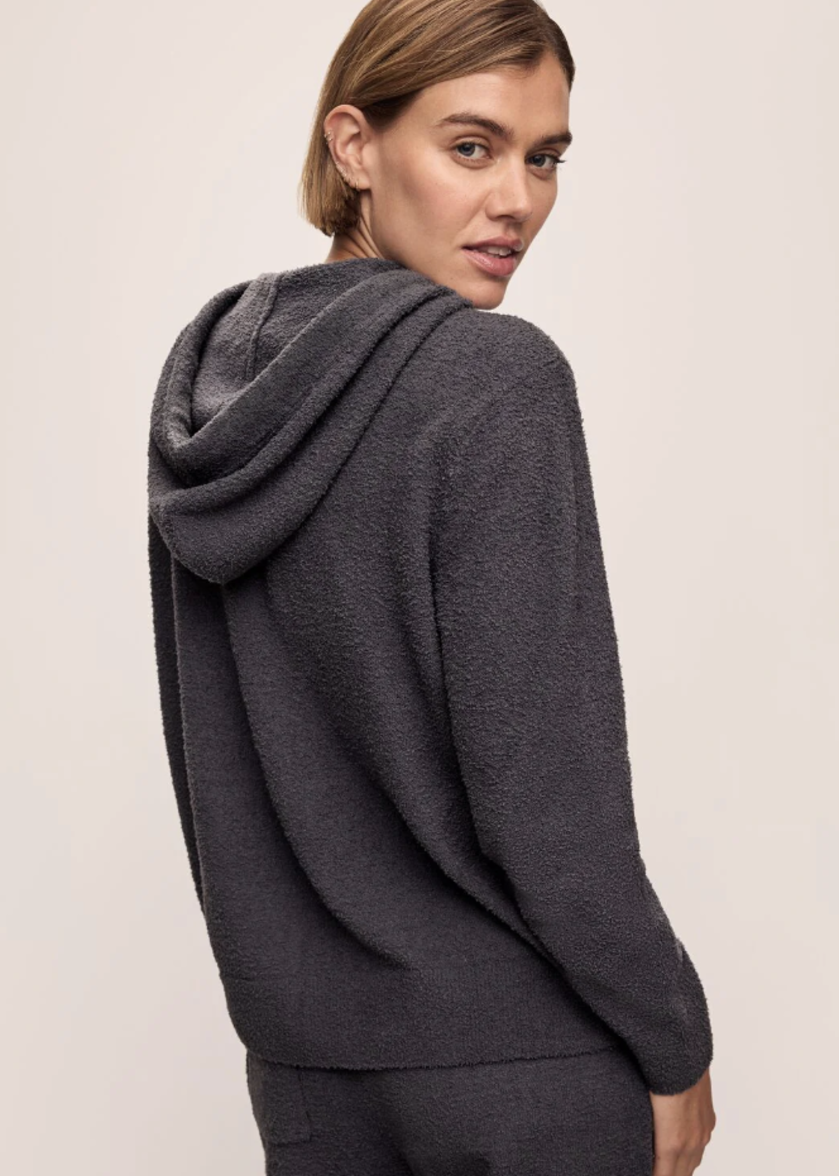 Eberjey Recycled Boucle Hoodie and Jogger Set