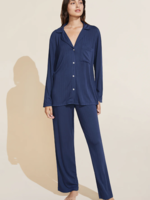 Eberjey Gisele Rib Long Sleeve and Long Pant PJ Set