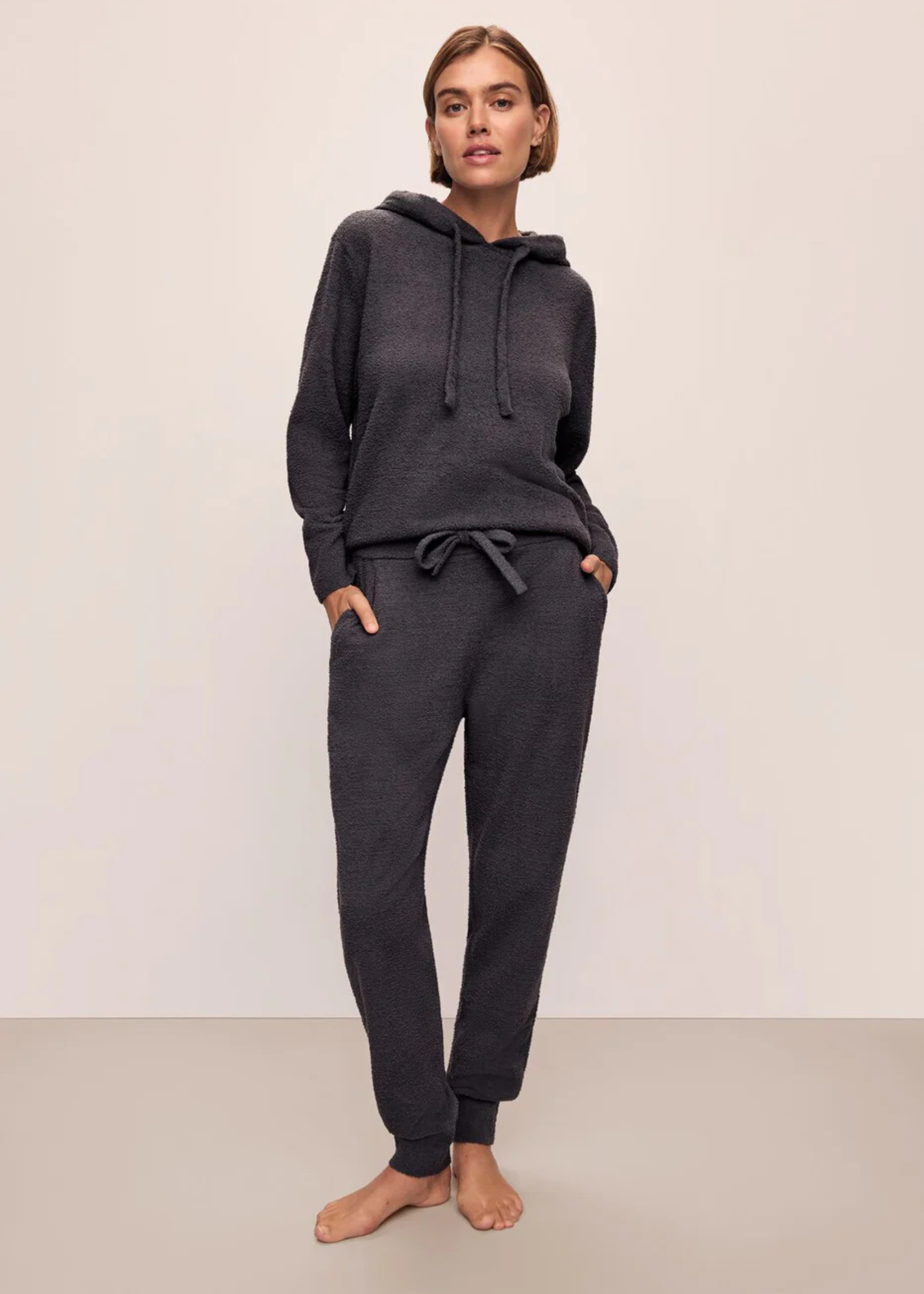 Eberjey Recycled Boucle Hoodie and Jogger Set