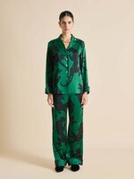 Lila Poiret Green Panther Pajamas