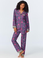 Bedhead Floral Wonderland Long Sleeve Classic  Woven Cotton Poplin Long PJ Set