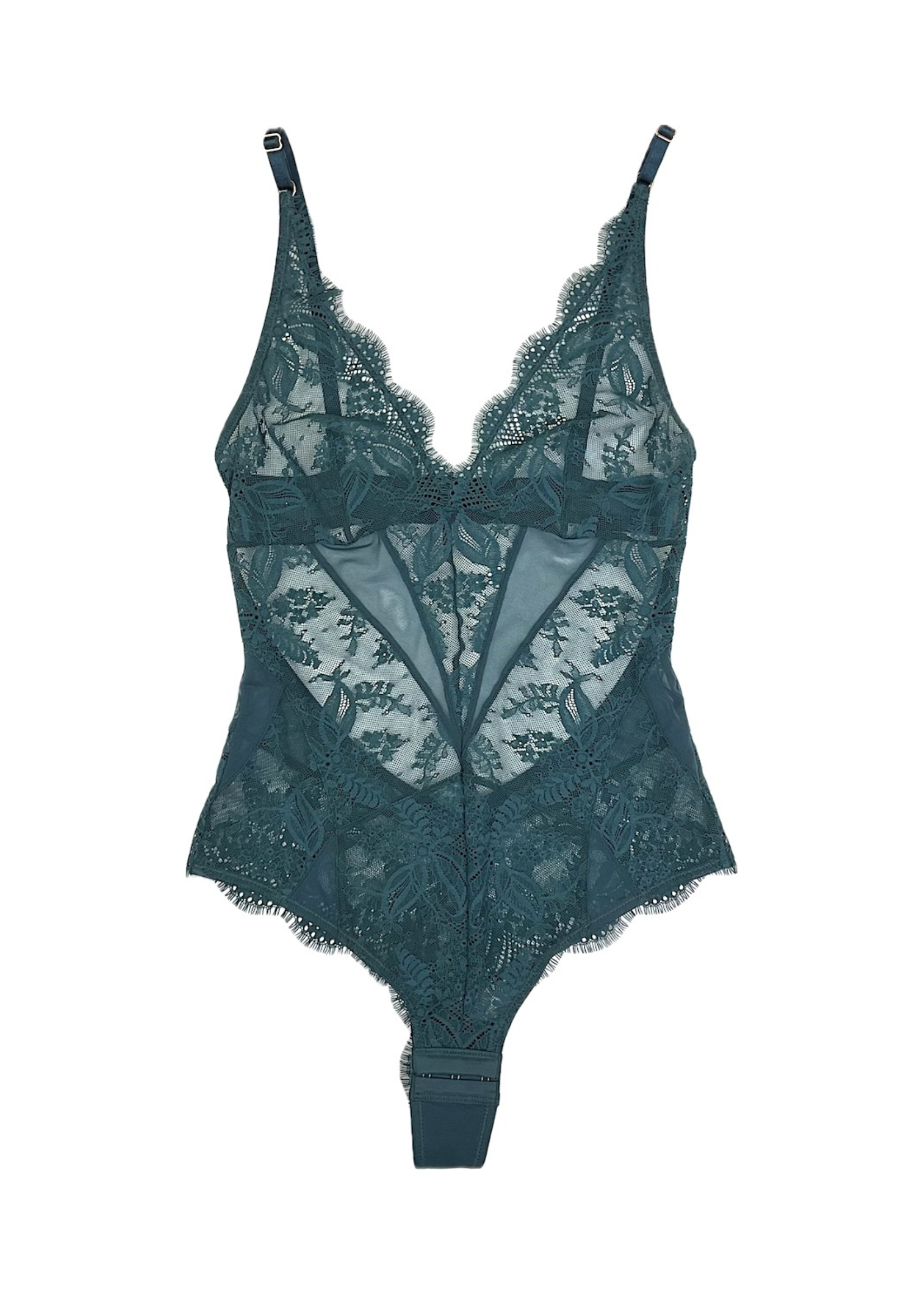 Samantha Chang Illusion Thong Back Bodysuit