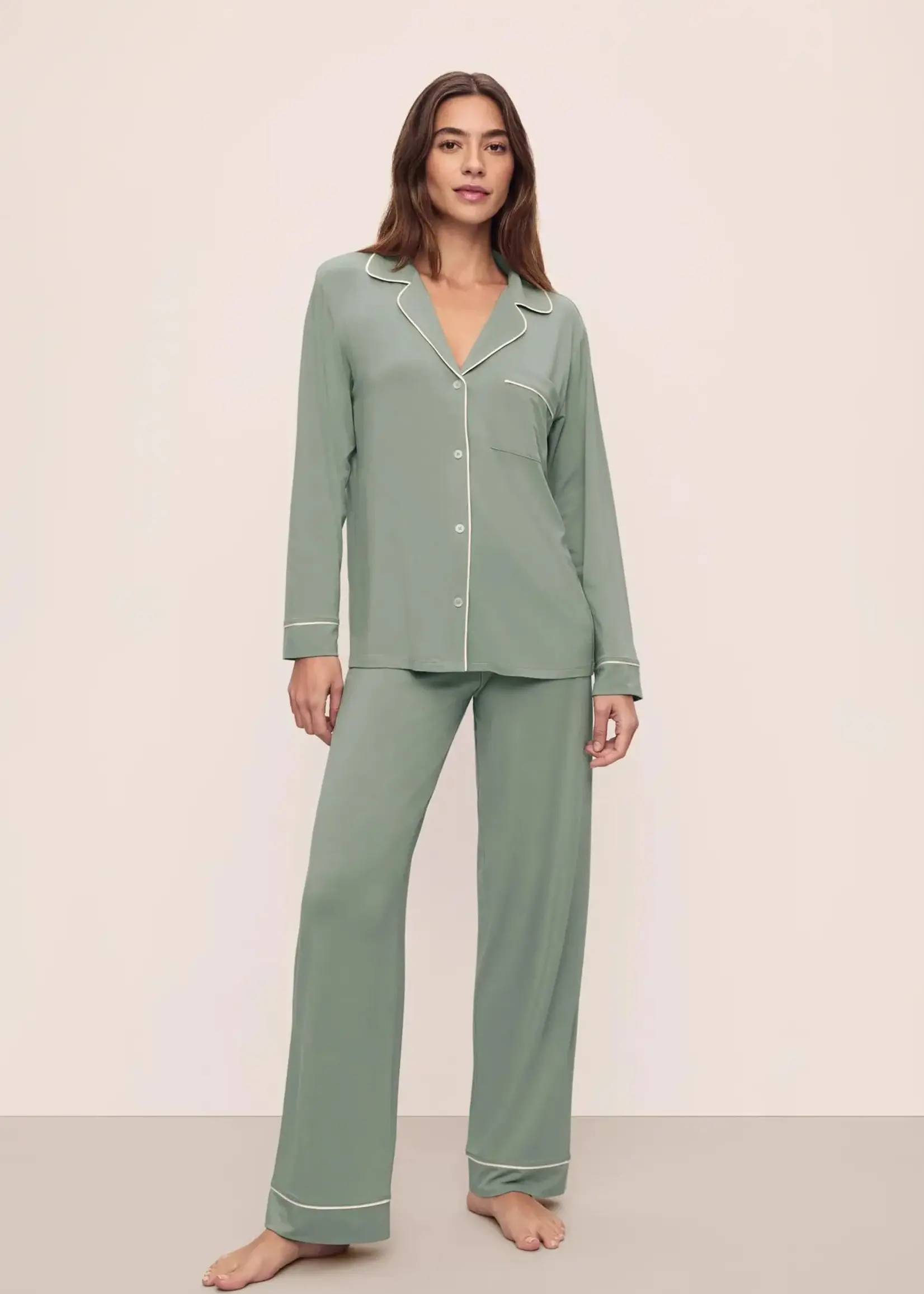 Eberjey Gisele Long Sleeve and Pant PJ Set
