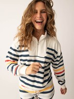 P.J. Salvage Maritime Lounge 1/4 Zip Top and Short Set
