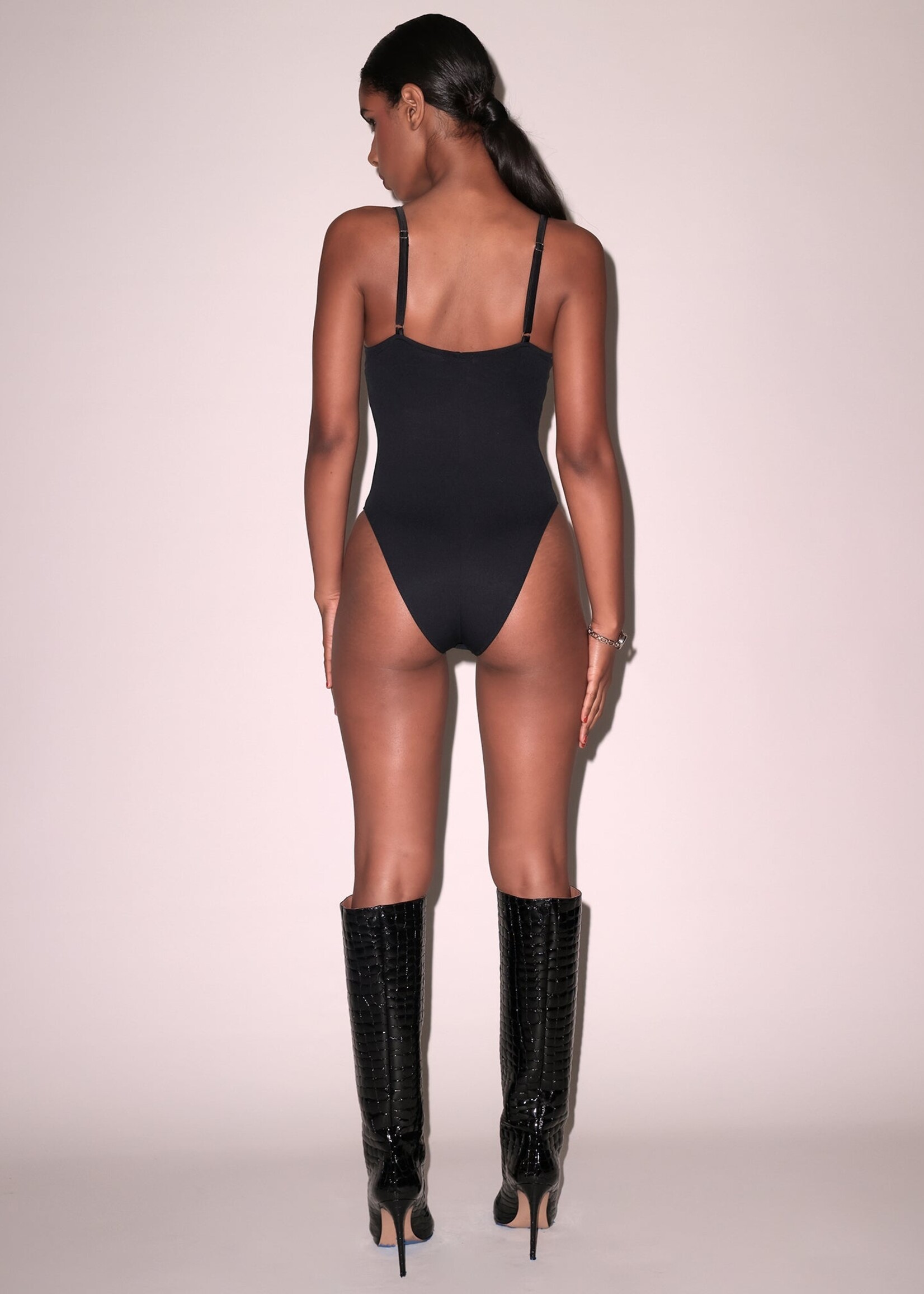 fleur du mal Le Stretch Micro Seduce U-Plunge Bodysuit