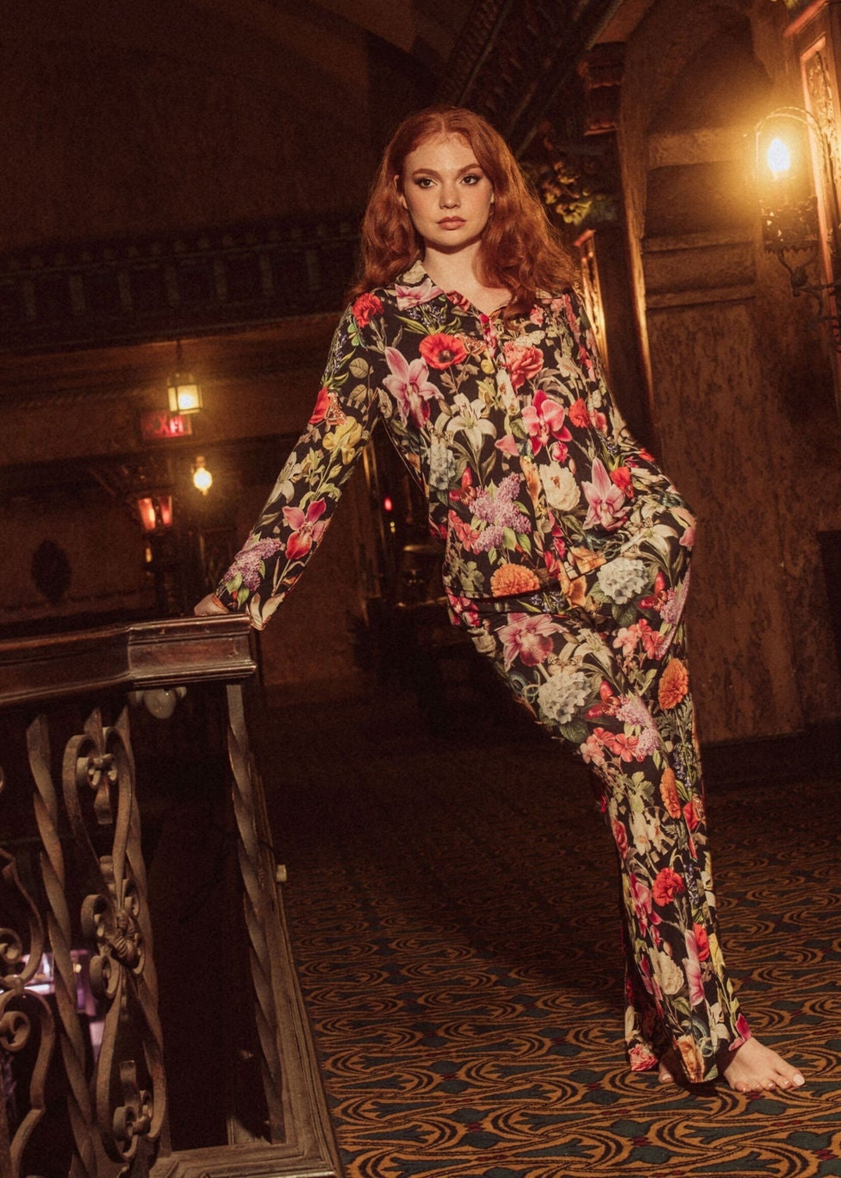 Kilo Brava The Modal Collection Floral LS & LP PJ Set