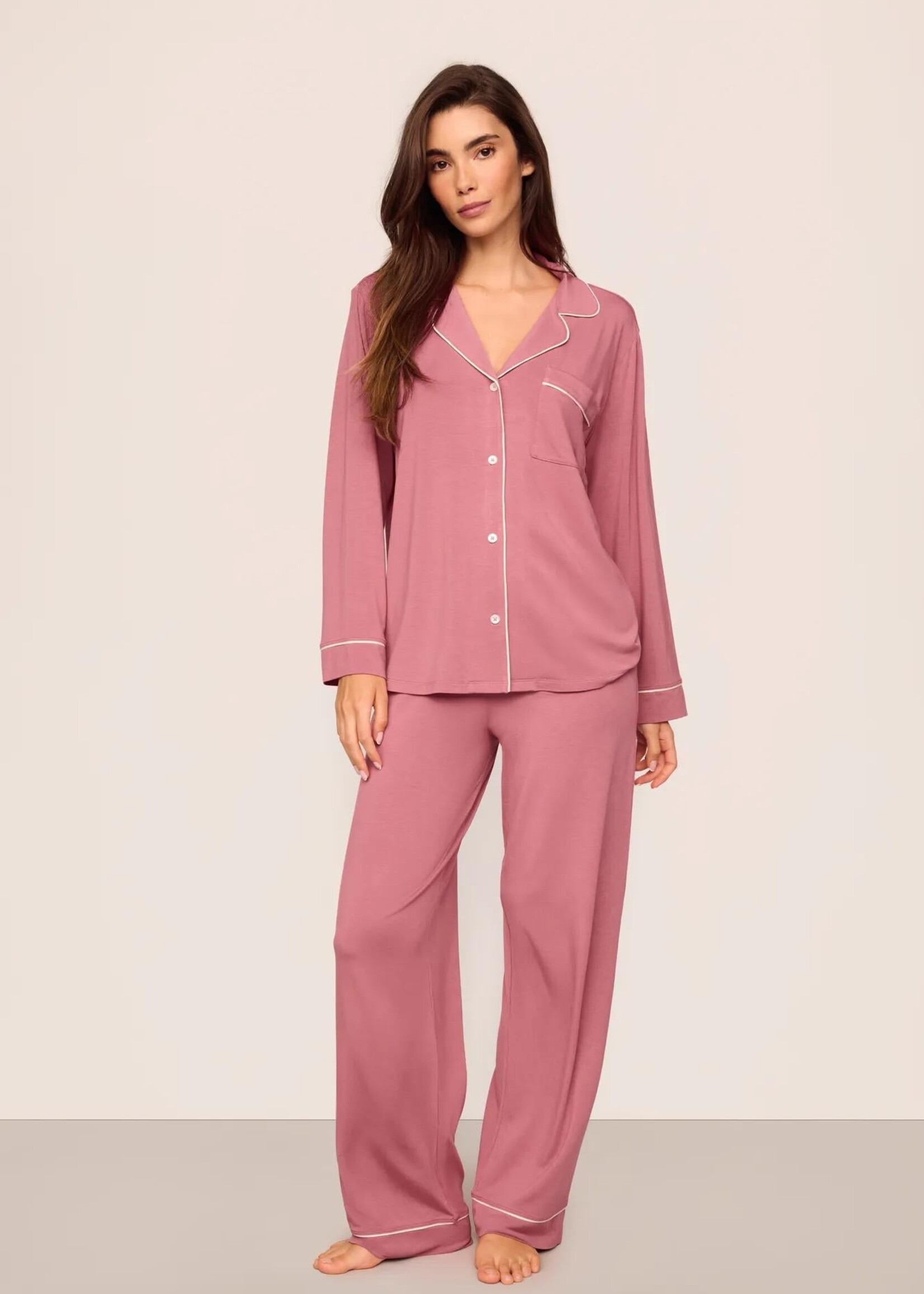 Eberjey Gisele Long Sleeve and Pant PJ Set
