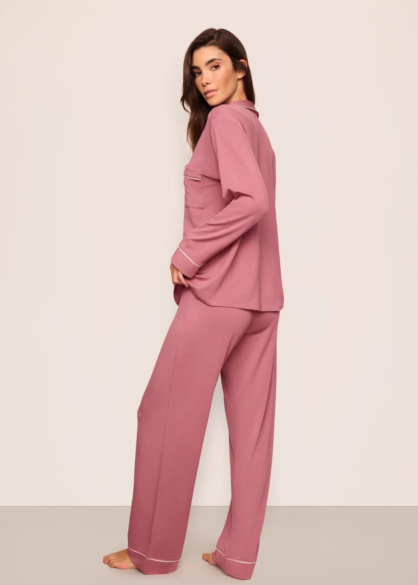 Eberjey Gisele Long Sleeve and Pant PJ Set