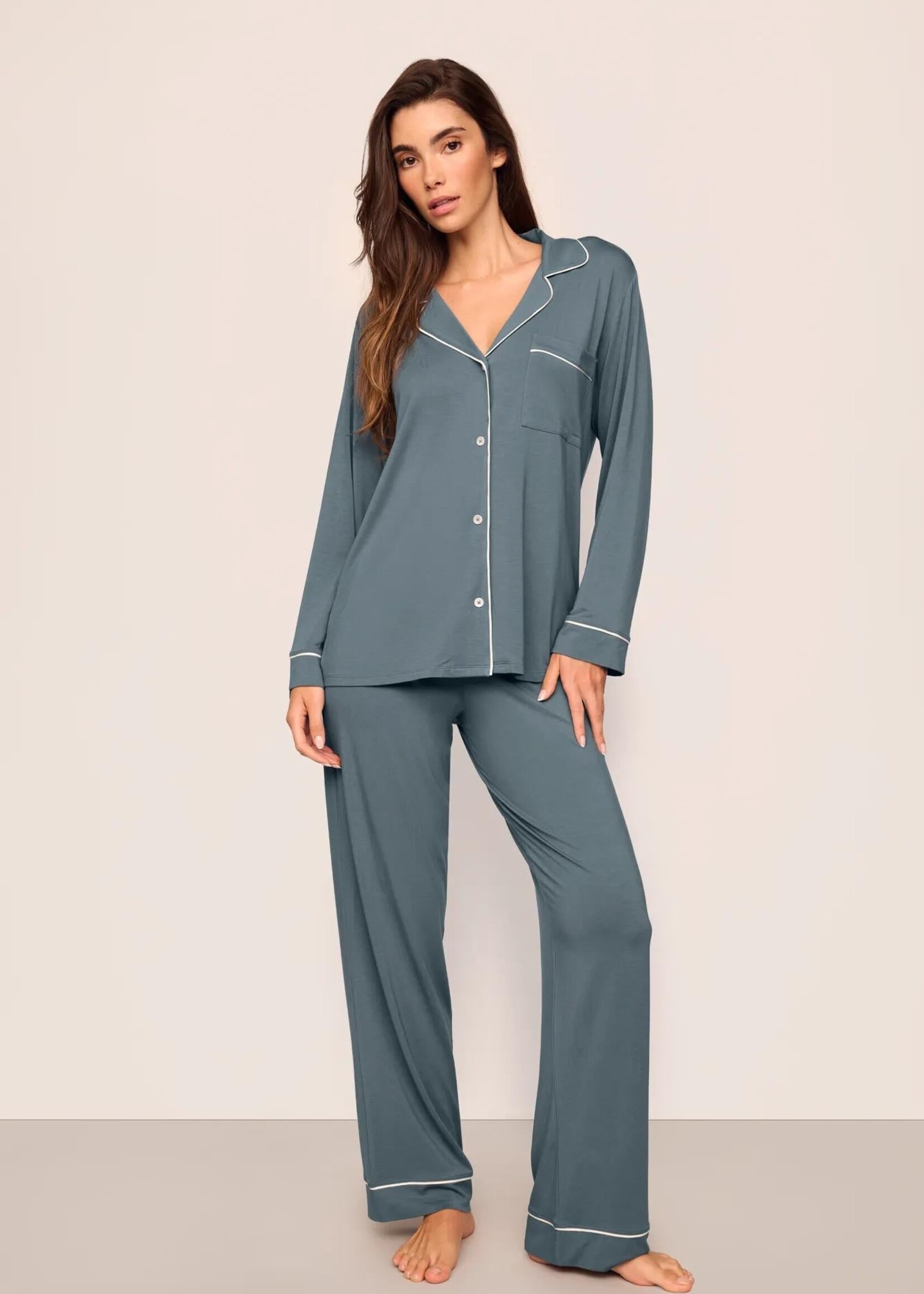 Eberjey Gisele Long Sleeve and Pant PJ Set