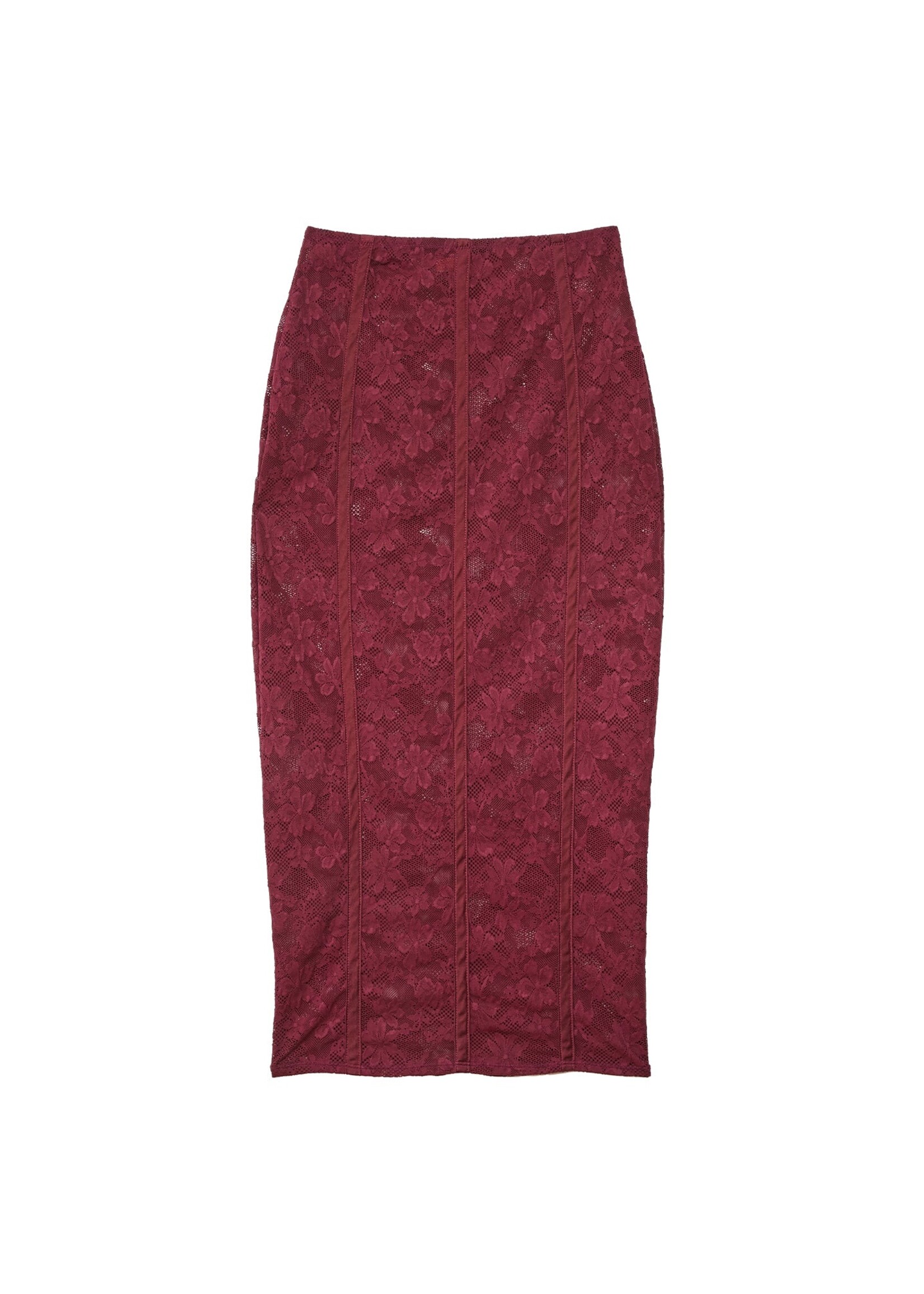 fleur du mal Le Stretch Lace Pencil Skirt