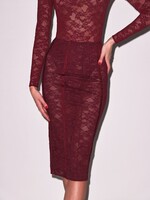 fleur du mal Le Stretch Lace Pencil Skirt