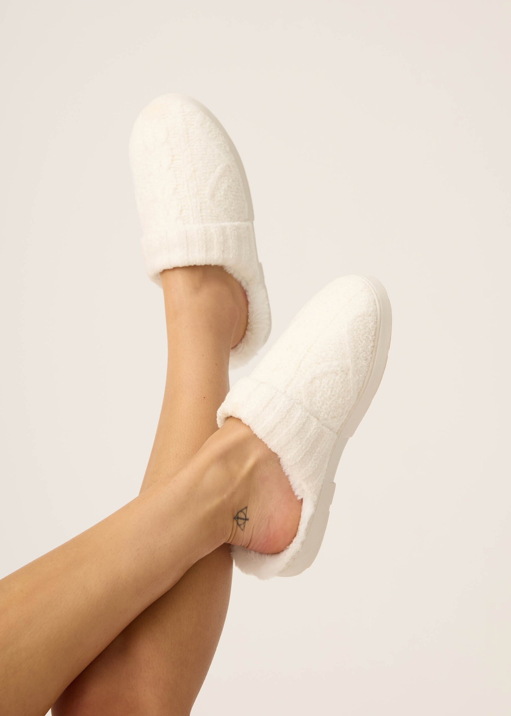 P.J. Salvage Chenille Cozy Cable Slippers