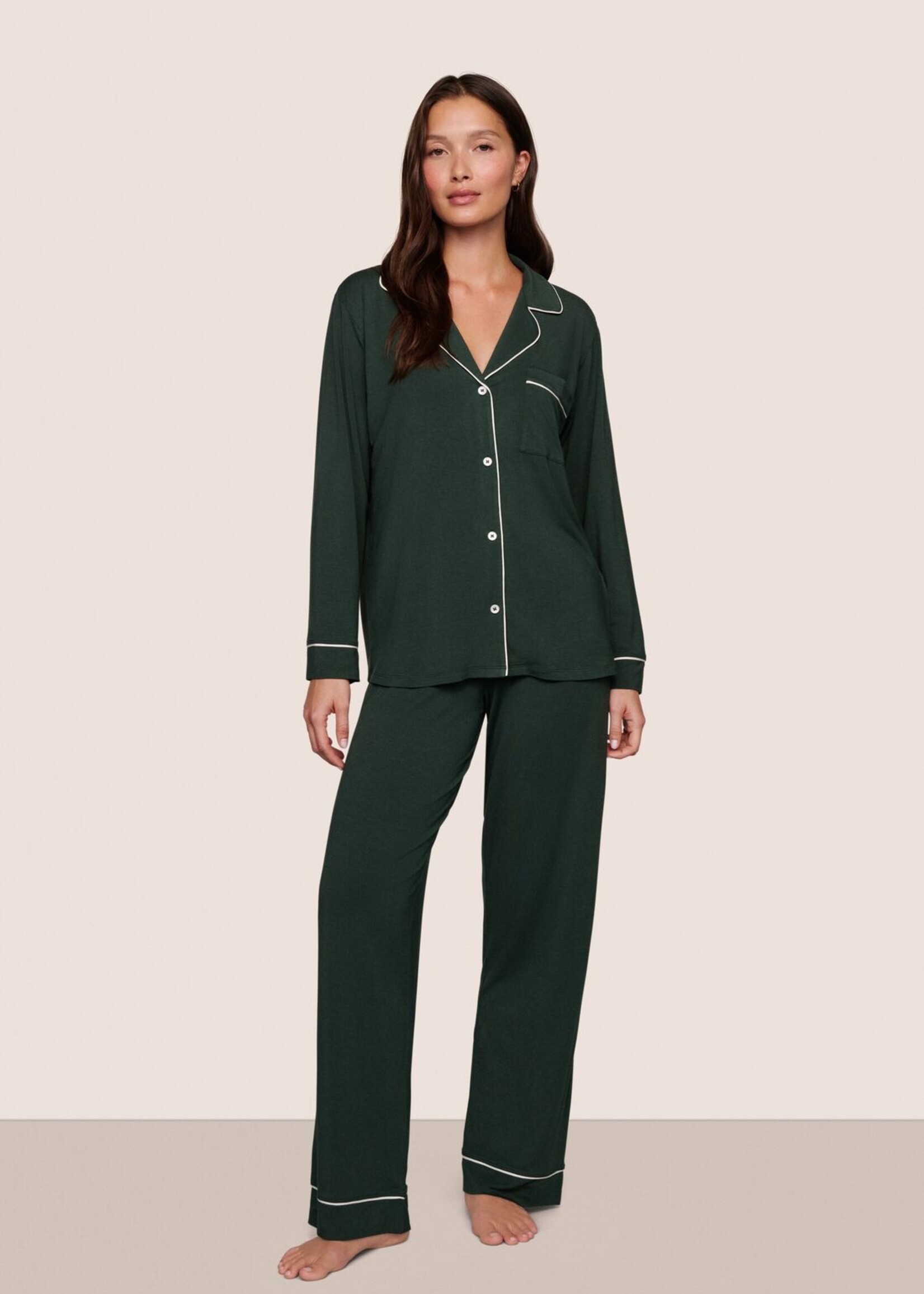 Eberjey Gisele Long Sleeve and Pant PJ Set