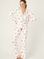 P.J. Salvage Festive Feline Pajama Set