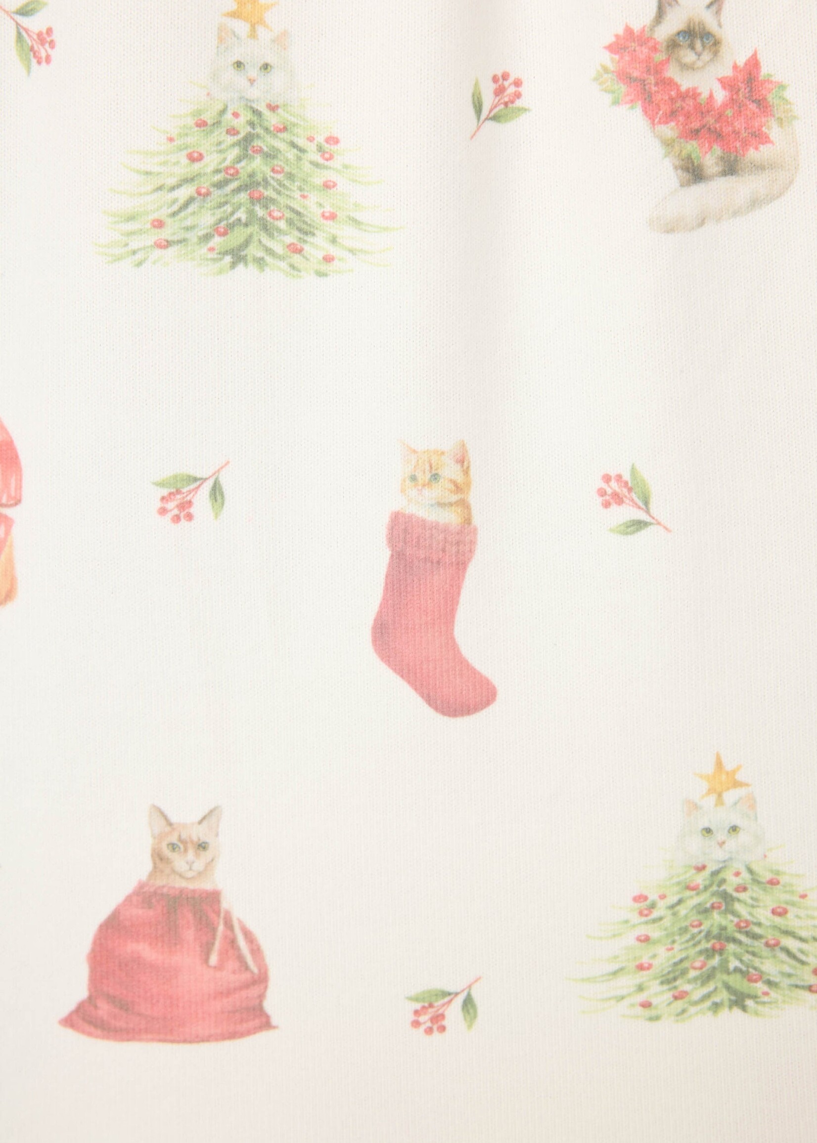 P.J. Salvage Festive Feline Pajama Set