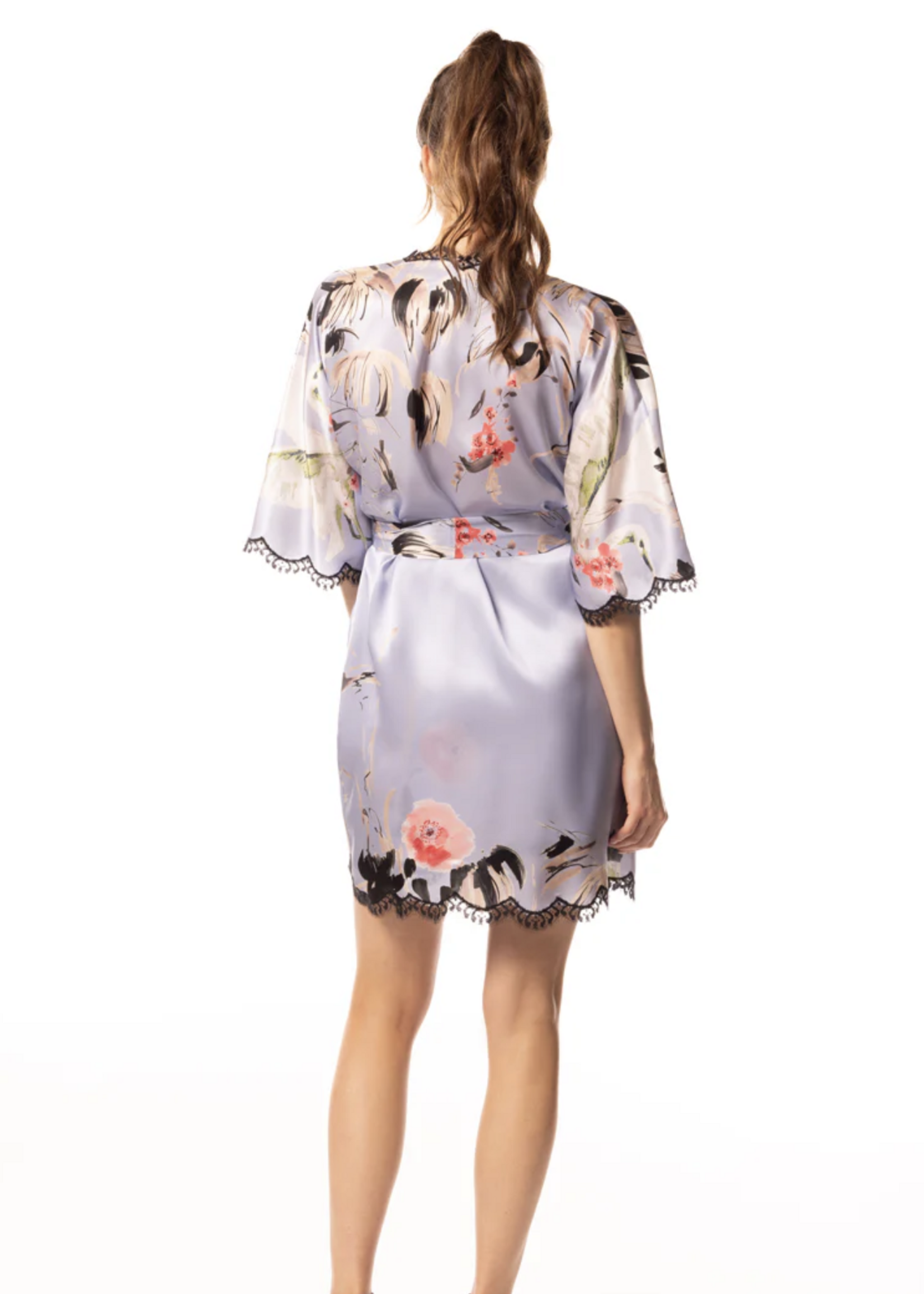 Christine Bella Notte Print Short Robe