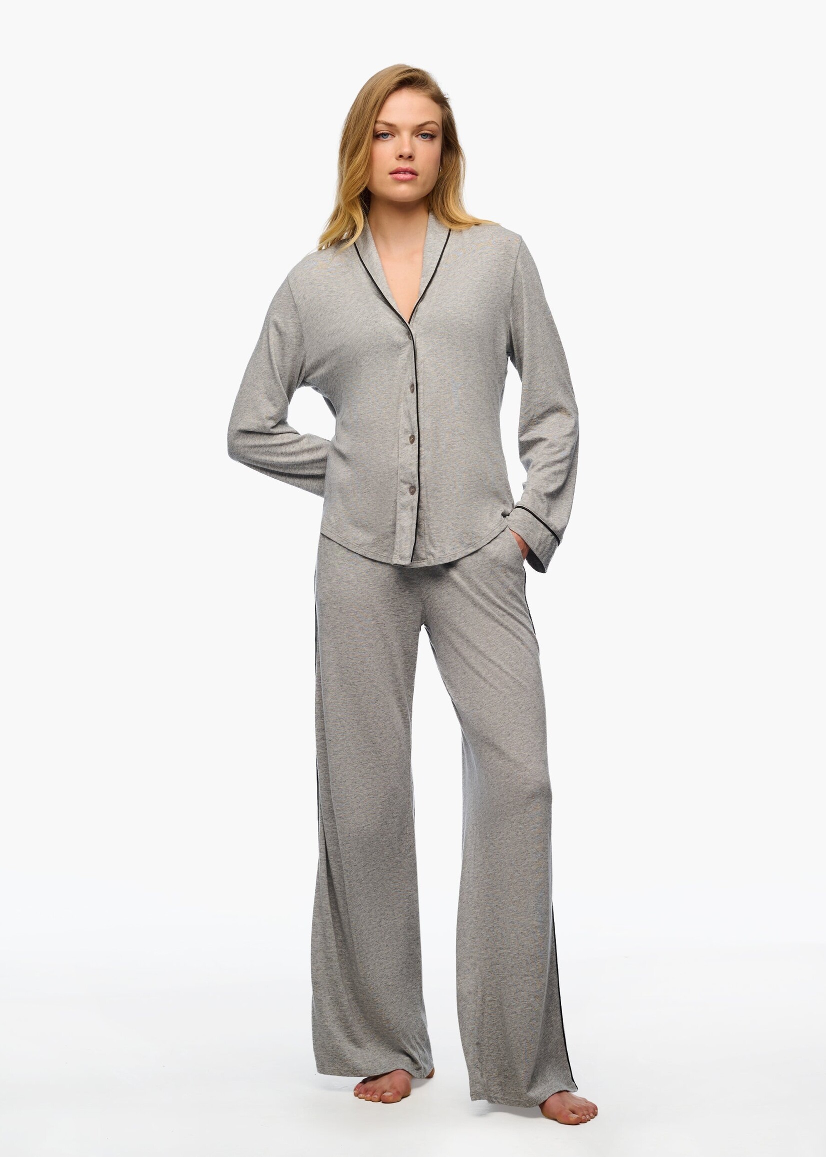 Cosabella Pima Lusso Long Sleeve Top & Pant Set