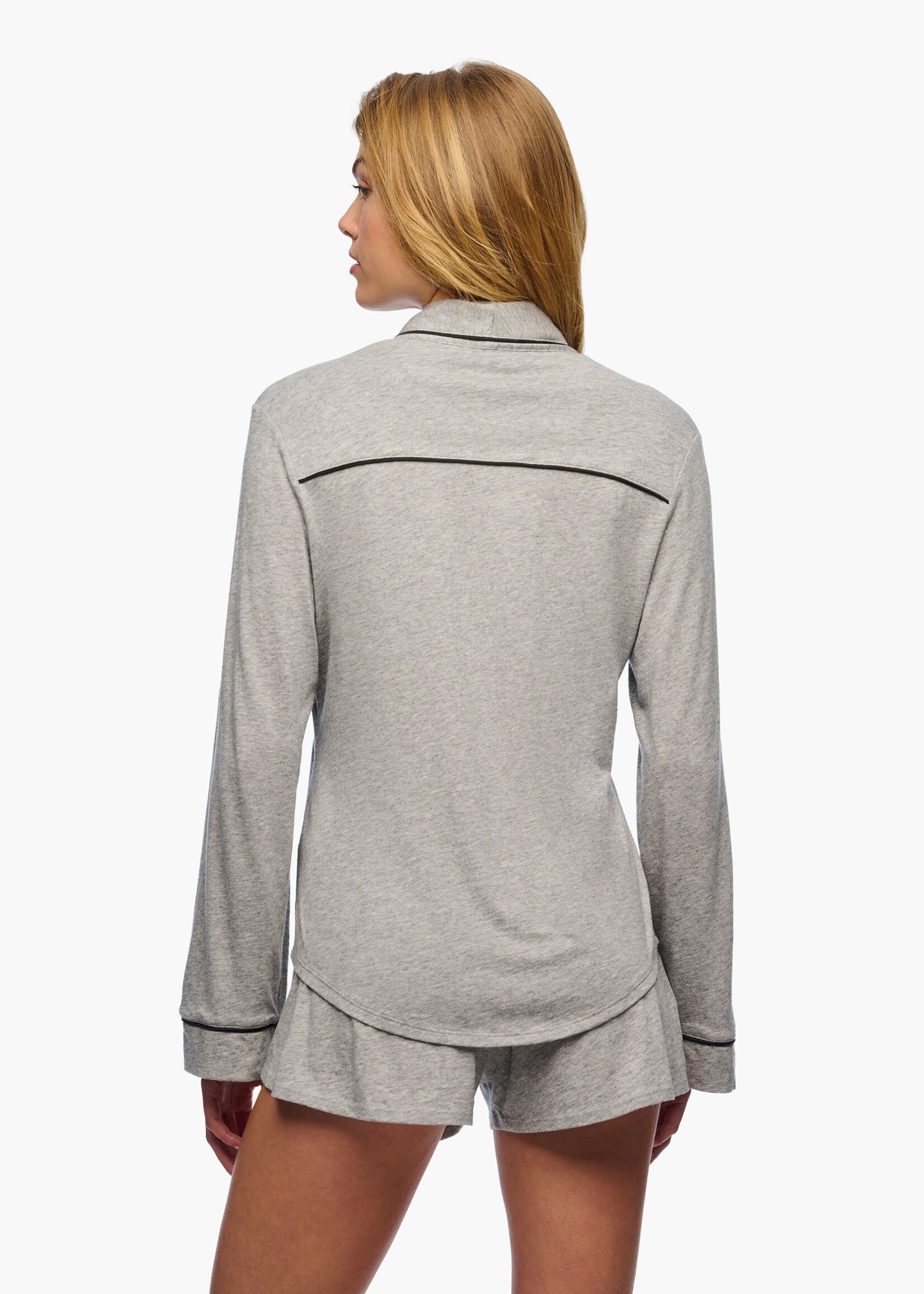 Cosabella Pima Lusso Long Sleeve Top & Boxer Set