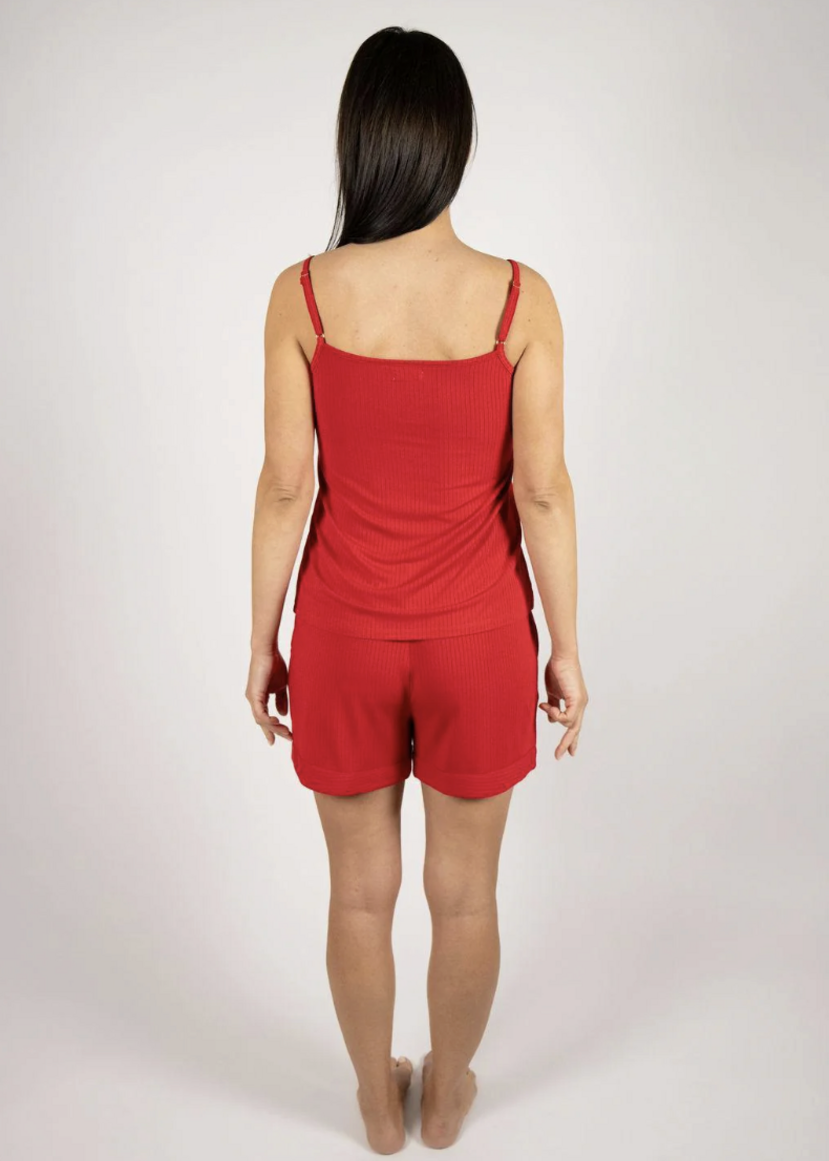 Aspen Dream Cannes Pinstripe Shorty Set