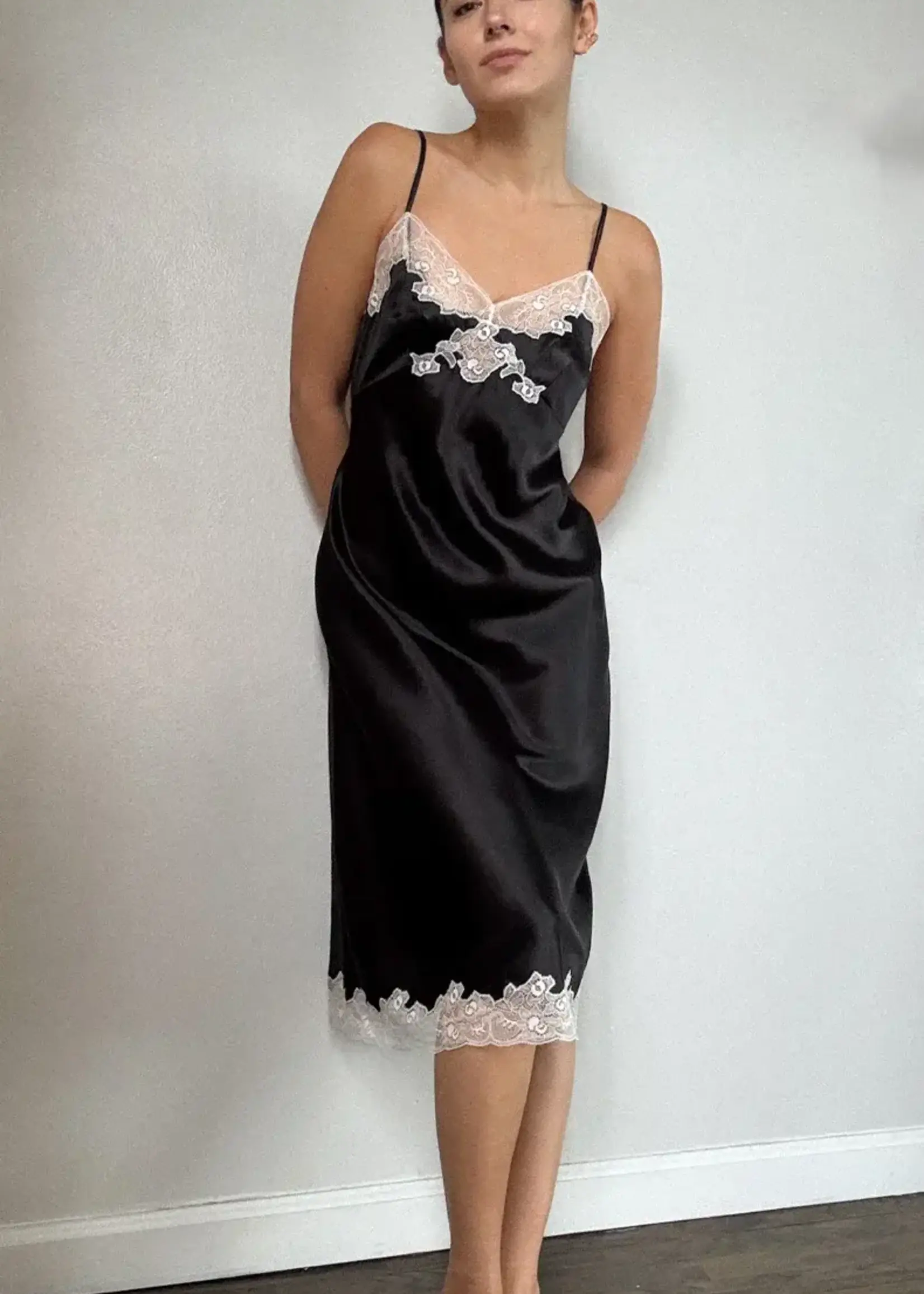 Only Hearts Only Hearts Silk Charmeuse Midi Slip