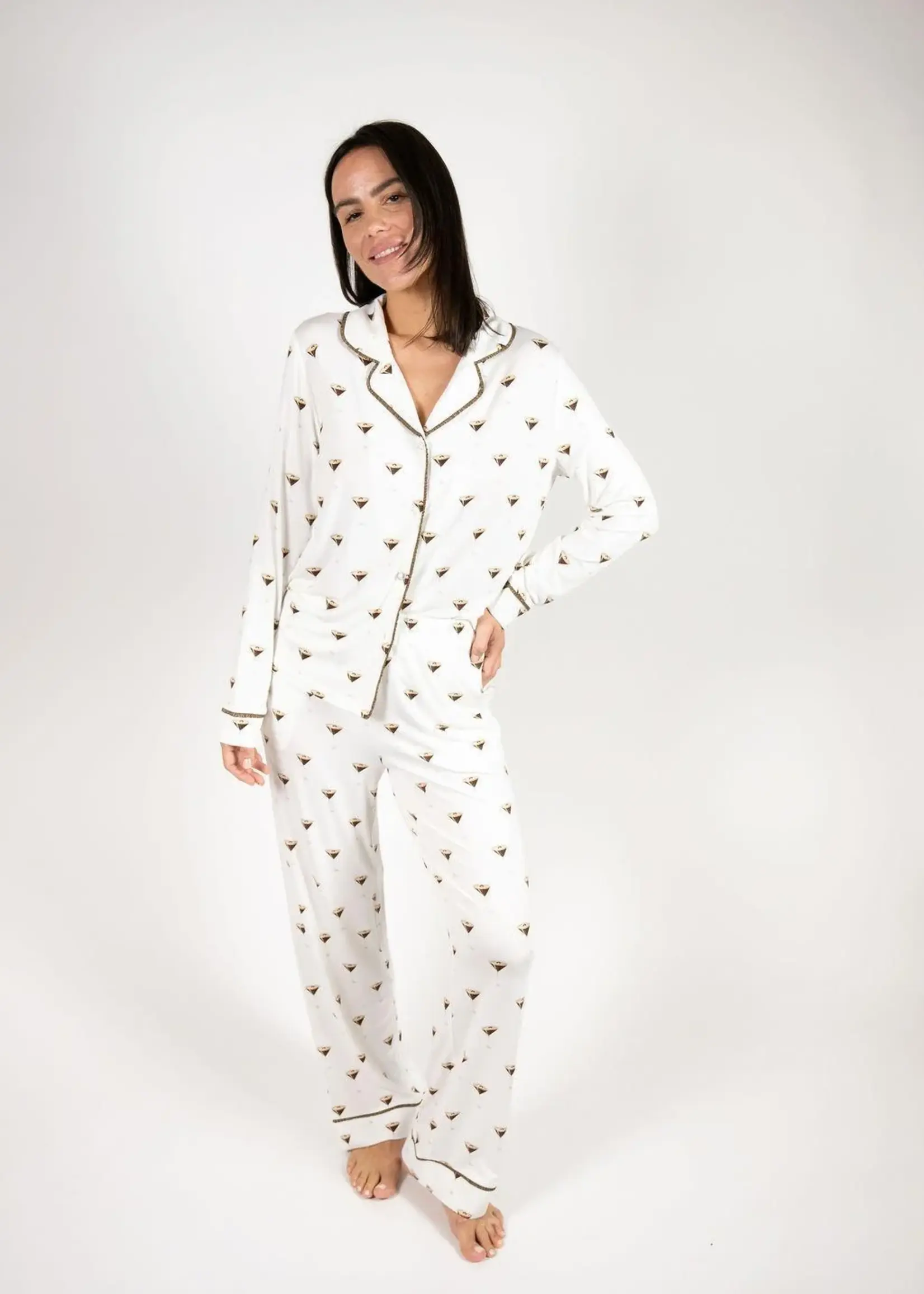 Aspen Dream Espresso Martini Long Pajama Set