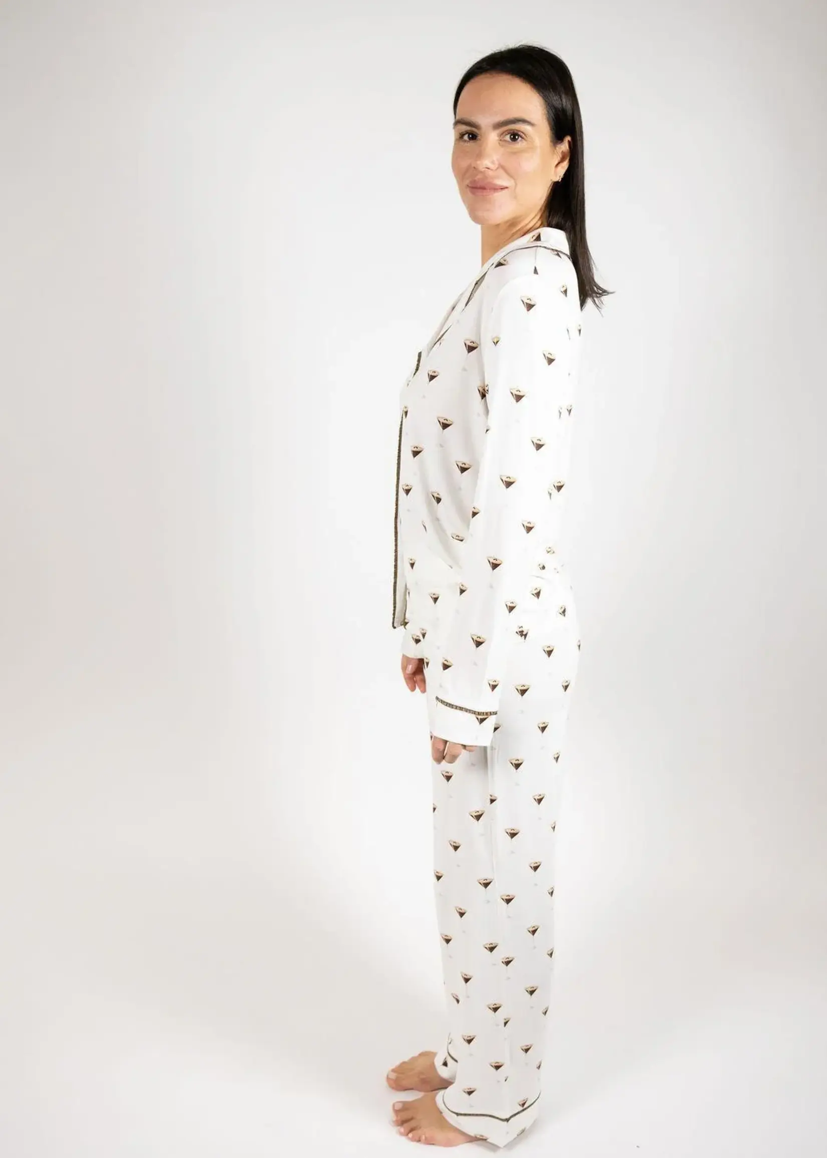 Aspen Dream Espresso Martini Long Pajama Set