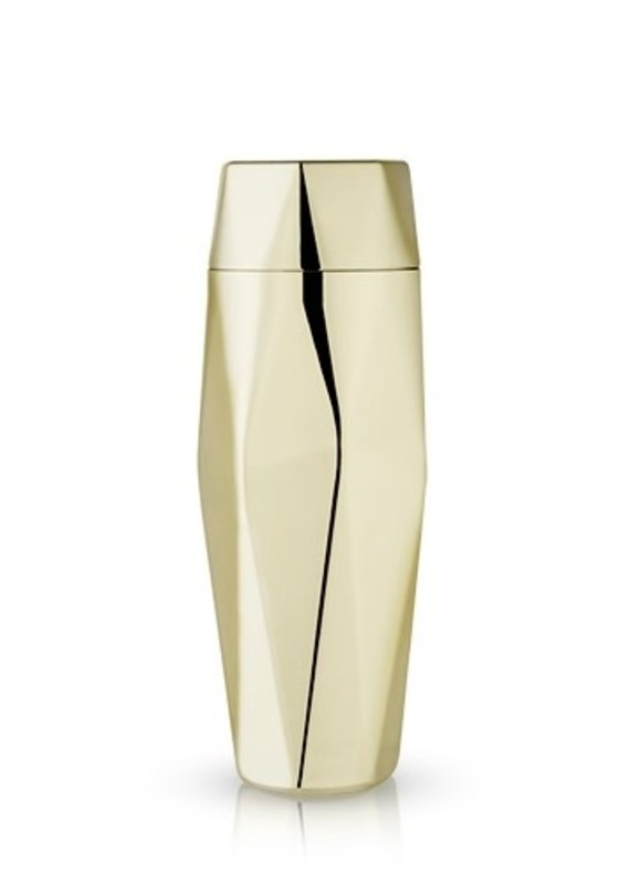 Viski Belmont: Apex Faceted Gold Cocktail Shaker